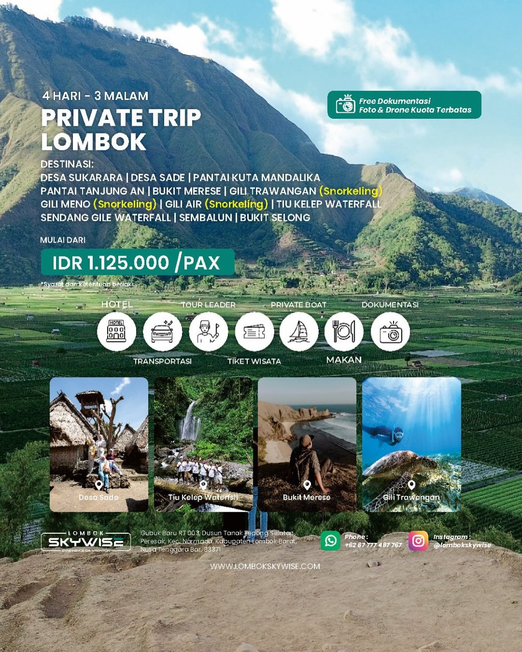 Instagram post from lombokskywise. This post is in position 2.