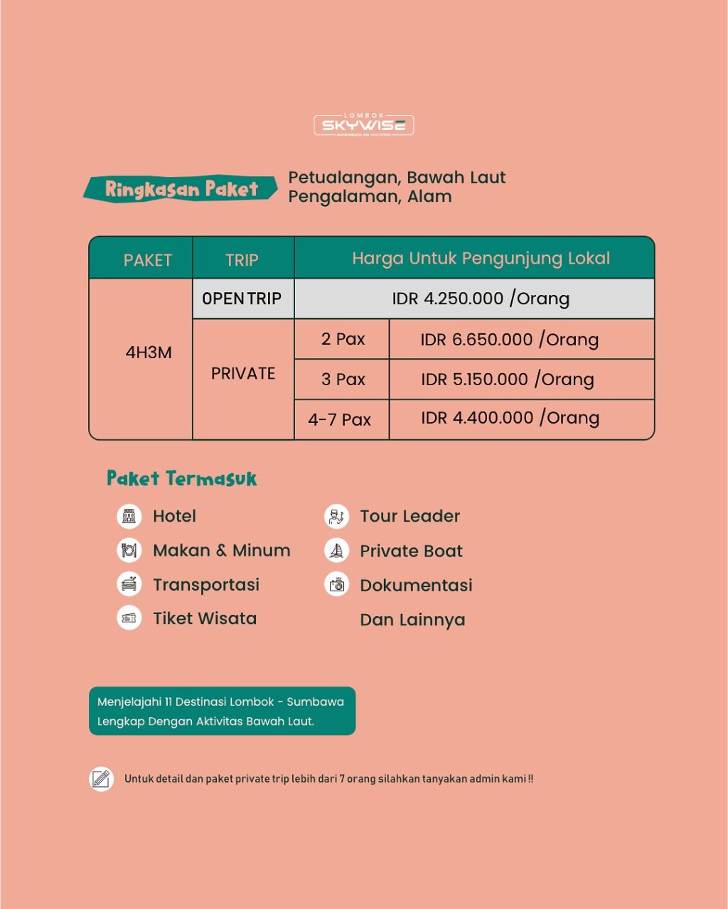 Instagram post from lombokskywise. This post is in position 7.