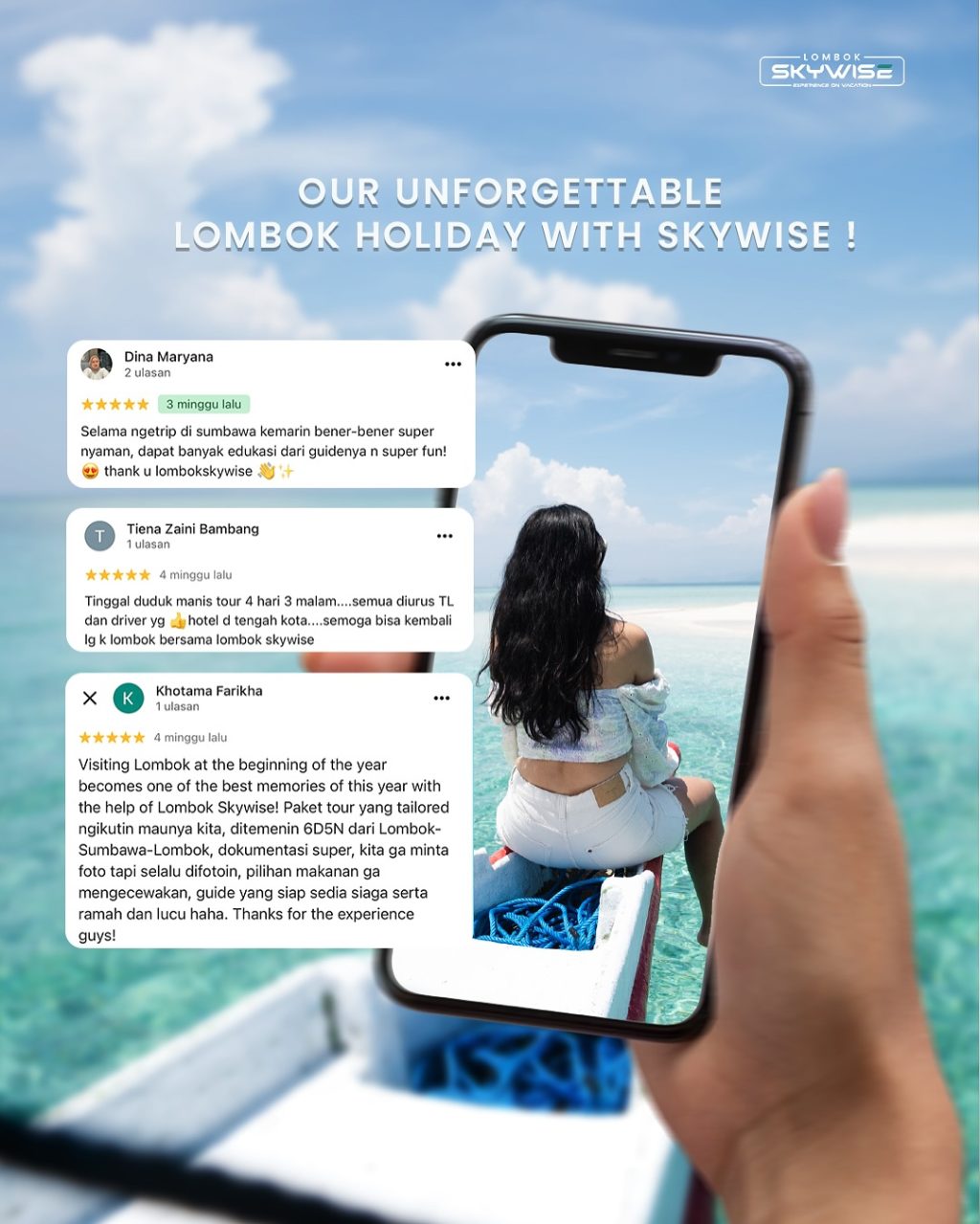 Instagram post from lombokskywise. This post is in position 4.